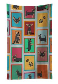 Lots of Black and Tan Chihuahua Kitchen Towel Dish Cloths Guest Hand Towel Decorative Bathroom Towel for Face,Tea, Dishcloth, Kitchen and Bath