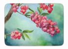 Pennsylvania Mountain Laurels in Watercolor Memory Foam Kitchen Mat Machine Washable Anti-Fatigue Mat Cushion Comfort Bath Mat or Kitchen Rug