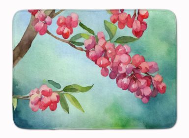 Pennsylvania Mountain Laurels in Watercolor Memory Foam Kitchen Mat Machine Washable Anti-Fatigue Mat Cushion Comfort Bath Mat or Kitchen Rug