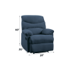 Arcadia Blue Woven Fabric Motion Recliner
