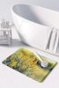 Nebraska Goldenrod in Watercolor Memory Foam Kitchen Mat Machine Washable Anti-Fatigue Mat Cushion Comfort Bath Mat or Kitchen Rug