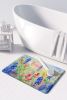 Texas Bluebonnets in Watercolor Memory Foam Kitchen Mat Machine Washable Anti-Fatigue Mat Cushion Comfort Bath Mat or Kitchen Rug