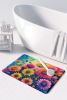 Chrysanthemums in Color Memory Foam Kitchen Mat Machine Washable Anti-Fatigue Mat Cushion Comfort Bath Mat or Kitchen Rug