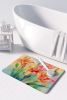 Lilies in Watercolor Memory Foam Kitchen Mat Machine Washable Anti-Fatigue Mat Cushion Comfort Bath Mat or Kitchen Rug