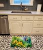 Kentucky Goldenrod in Watercolor Memory Foam Kitchen Mat Machine Washable Anti-Fatigue Mat Cushion Comfort Bath Mat or Kitchen Rug