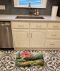 North Carolina Dogwoods in Watercolor Memory Foam Kitchen Mat Machine Washable Anti-Fatigue Mat Cushion Comfort Bath Mat or Kitchen Rug