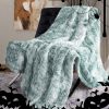 Ruched Faux Fur Throw