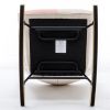 36.6 Inch Soft Seating Patchwork Accent Rocking Chair With Solid Wood Armrest And Feet